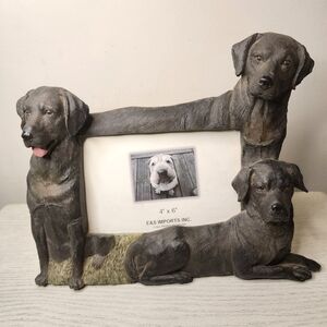 Black Labrador Dog Picture Frame 4×6 E&S Imports‎